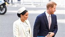Princ Harry a vévodkyn Meghan na bohoslub ve Westminsterském opatství u...