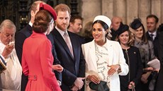 Vévodkyně Kate, princ William, princ Harry a vévodkyně Meghan (Londýn, 11.... Vévodkyně Kate, princ William, princ Harry a vévodkyně Meghan (Londýn, 11....