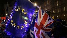 Protesty pro brexitu v Londýně (13. března 2019) Protesty pro brexitu v Londýně (13. března 2019)