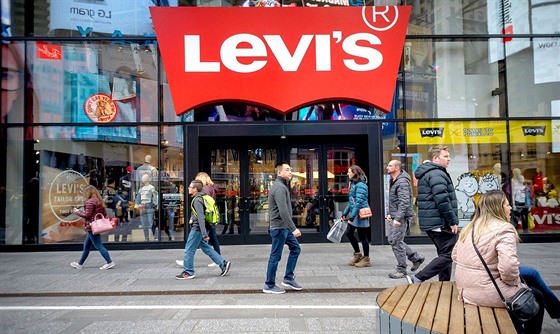 Obchodní dm Levi Strauss and Co. na Times Square v New Yorku.