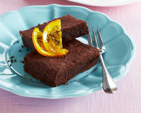 RECEPT DNE: Pomeranové brownies