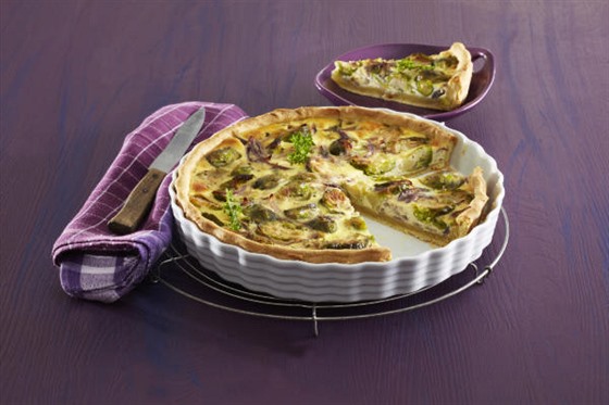 Quiche s rikovou kapustou a ricottou