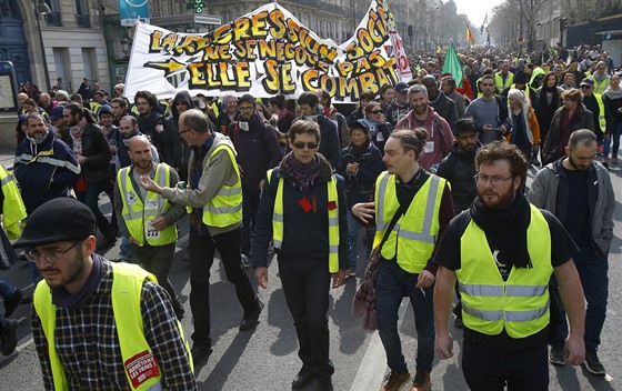 Protesty tzv. lutých vest ve Francii (23. bezna 2019)