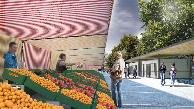 Proměna zlínského tržiště by měla začít v březnu 2020. Zastřešení mělo původně... Proměna zlínského tržiště by měla začít v březnu 2020. Zastřešení mělo původně...