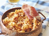 RECEPT DNE: Pivní rizoto s parmskou unkou a sýrem edar