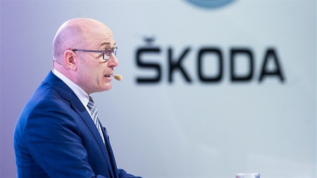 Pedseda pedstavenstva koda Auto Bernhard Maier hovo na tiskov konferenci k hospodskm vsledkm za rok 2018. (20. bezna 2019)