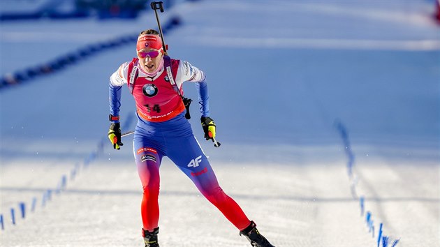 Slovensk biatlonistka Anastasia Kuzminov vyhrla zvren sprint Svtovho pohru v Oslu.