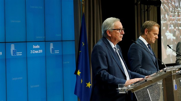Pedsedov Evropsk rady e Evropsk komise na tiskov konferenci po summitu EK o brexitu