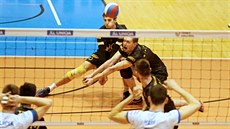 Momentka ze zápasu Brno (tmavá) vs. Kladno. Momentka ze zápasu Brno (tmavá) vs. Kladno.