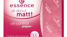 Matující papírky All About Matt! Oil Control Paper, Essence, 60 K