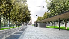Proměna zlínského tržiště by měla začít v březnu 2020. Zastřešení mělo původně... Proměna zlínského tržiště by měla začít v březnu 2020. Zastřešení mělo původně...