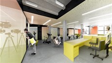 Druhé patro bude sloužit začínajícím firmám například v oblasti digitálních... Druhé patro bude sloužit začínajícím firmám například v oblasti digitálních...