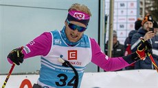 Alexis Jeannerod v cíli Birkebeinerrennetu Alexis Jeannerod v cíli Birkebeinerrennetu