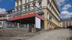 Ocelovou konstrukci chce u Budvarky vztyčit architekt Filip Horatschke. Stavba... Ocelovou konstrukci chce u Budvarky vztyčit architekt Filip Horatschke. Stavba...