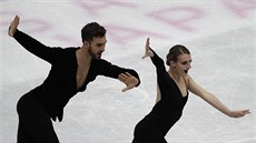 Francouzští krasobruslaři Gabriella Papadakisová a Guillaume Cizeron během... Francouzští krasobruslaři Gabriella Papadakisová a Guillaume Cizeron během...