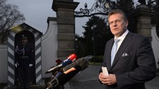Prezident Milo Zeman pijal  na zámku v Lánech slovenského prezidentského...