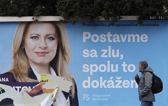 Volební plakát Zuzany aputové. (30. bezna 2019)
