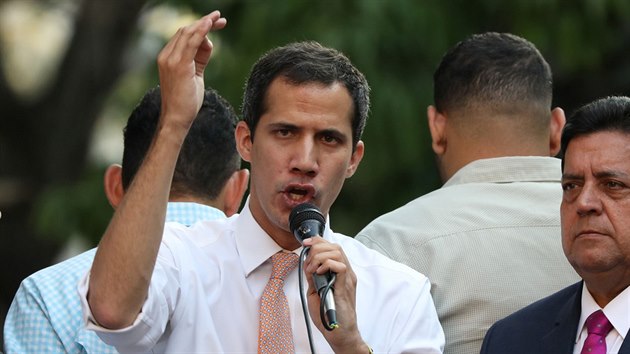 Venezuelsk opozin ldr Juan Guaid (1. dubna 2019)
