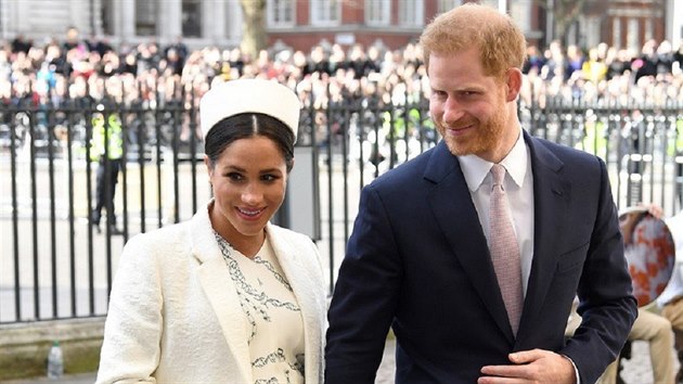 Princ Harry a vvodkyn Meghan (11. bezna 2019, Londn)