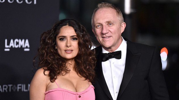 Salma Hayekov a Francois-Henri Pinault (Los Angeles, 7. listopadu 2015)