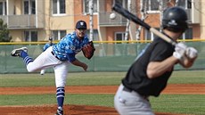 Na nadhozu Lukáš Hlouch z týmu baseballistů Třebíč Nuclears. Na nadhozu Lukáš Hlouch z týmu baseballistů Třebíč Nuclears.