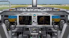 Kokpit letounu Boeing 737 Max 8