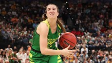 Sabrina Ionescuová z Oregonu v zápase s Baylorem Sabrina Ionescuová z Oregonu v zápase s Baylorem