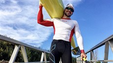 Rychlostní kanoista Martin Fuksa bhem tréninku v Portugalsku