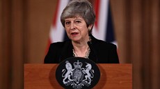 Britská premiérka Theresa Mayová po jednání vlády (2. dubna 2019)