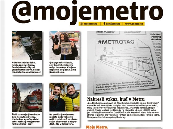 Rubrika Moje Metro 15. ledna.