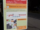 Již zítra začne výluka v metru na lince C. Značení je již připraveno. Snímek z Pankráce. Již zítra začne výluka v metru na lince C. Značení je již připraveno. Snímek z Pankráce.