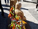 Velikonoční trh na Václavském náměstí. Velikonoční trh na Václavském náměstí.