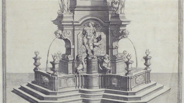 Morov sloup Nejsvtj Trojice. Jedno z nejvznamnjch dl pednho eskho baroknho sochae Matye Bernarda Brauna je ozdobou Zmeckho nmst v Teplicch u od roku 1719.