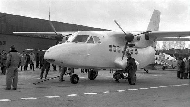 Letoun L-410 oznaovan jako Matylda, kter se v roce 1969 jako prvn vznesl do oblak