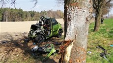 Nehoda osobního auta na Táborsku (13. 4. 2019) Nehoda osobního auta na Táborsku (13. 4. 2019)