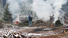 Sníh o víkendu zaskočil obyvatele Žďárska (14. 4. 2019). Sníh o víkendu zaskočil obyvatele Žďárska (14. 4. 2019).