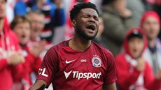 Benjamin Tetteh ze Sparty lituje neproměněné příležitosti v derby se Slavií. Benjamin Tetteh ze Sparty lituje neproměněné příležitosti v derby se Slavií.