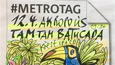Kapela Tam-Tam Batucada #metrotag vyuila na jedniku. Namalovala do rámeku...