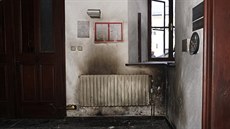 Stav budovy radnice v Rýmařově na Bruntálsku dva dny po explozi. (11. dubna... Stav budovy radnice v Rýmařově na Bruntálsku dva dny po explozi. (11. dubna...