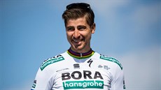 S ÚSMĚVEM. Peter Sagan na slavnostní prezentaci týmů před Paříž-Roubaix. S ÚSMĚVEM. Peter Sagan na slavnostní prezentaci týmů před Paříž-Roubaix.