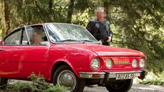 Zloděj ukradl tuto Škodu 110 R, škoda byla odhadnuta na půl milionu korun. Zloděj ukradl tuto Škodu 110 R, škoda byla odhadnuta na půl milionu korun.