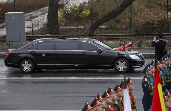 Kimova limuzína ve Vladivostoku bhem summitu s Vladimirem Putinem. (26.04.2019)