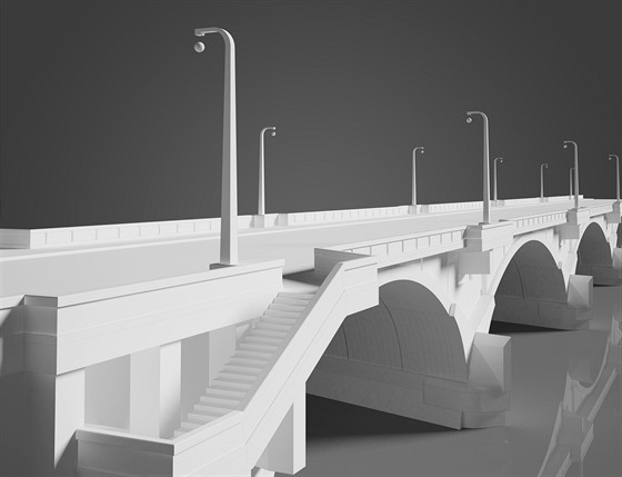 Vizualizace oprav Libeského mostu.
