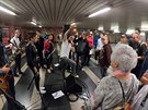 Vystoupení ve vestibulu metra Florenc v rámci akce DPP Nalaďte se v metru Vystoupení ve vestibulu metra Florenc v rámci akce DPP Nalaďte se v metru