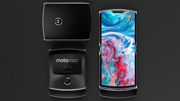 Koncept Motorola Razr 2019 Yanko Design