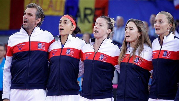 Tm francouzskch tenistek v semifinle Fed Cupu.