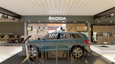 Vizualizace nového konceptu showroomu Škody Vizualizace nového konceptu showroomu Škody