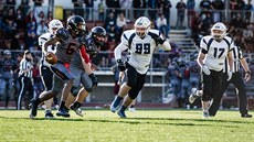 Momentka ze zápasu Vysočina Gladiators (šedá) - Ostrava Steelers. Momentka ze zápasu Vysočina Gladiators (šedá) - Ostrava Steelers.
