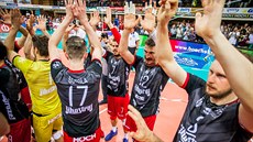 Radost budějovických volejbalistů Radost budějovických volejbalistů