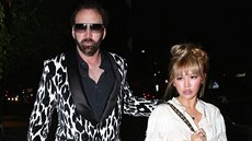 Nicolas Cage a Erika Koikeová (Los Angeles, 21. kvtna 2018)